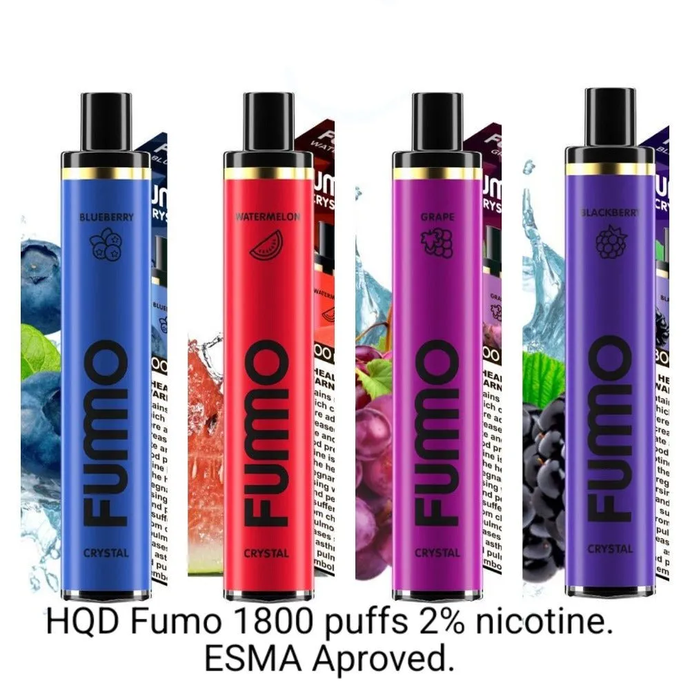 HQD - FUMO Crystal Disposable Pod Device (1800 Puff - 20mg) UAE Version