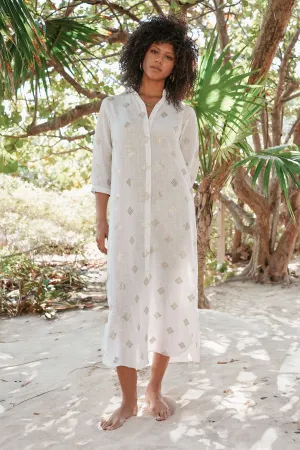 Ivy Shirt Dress White