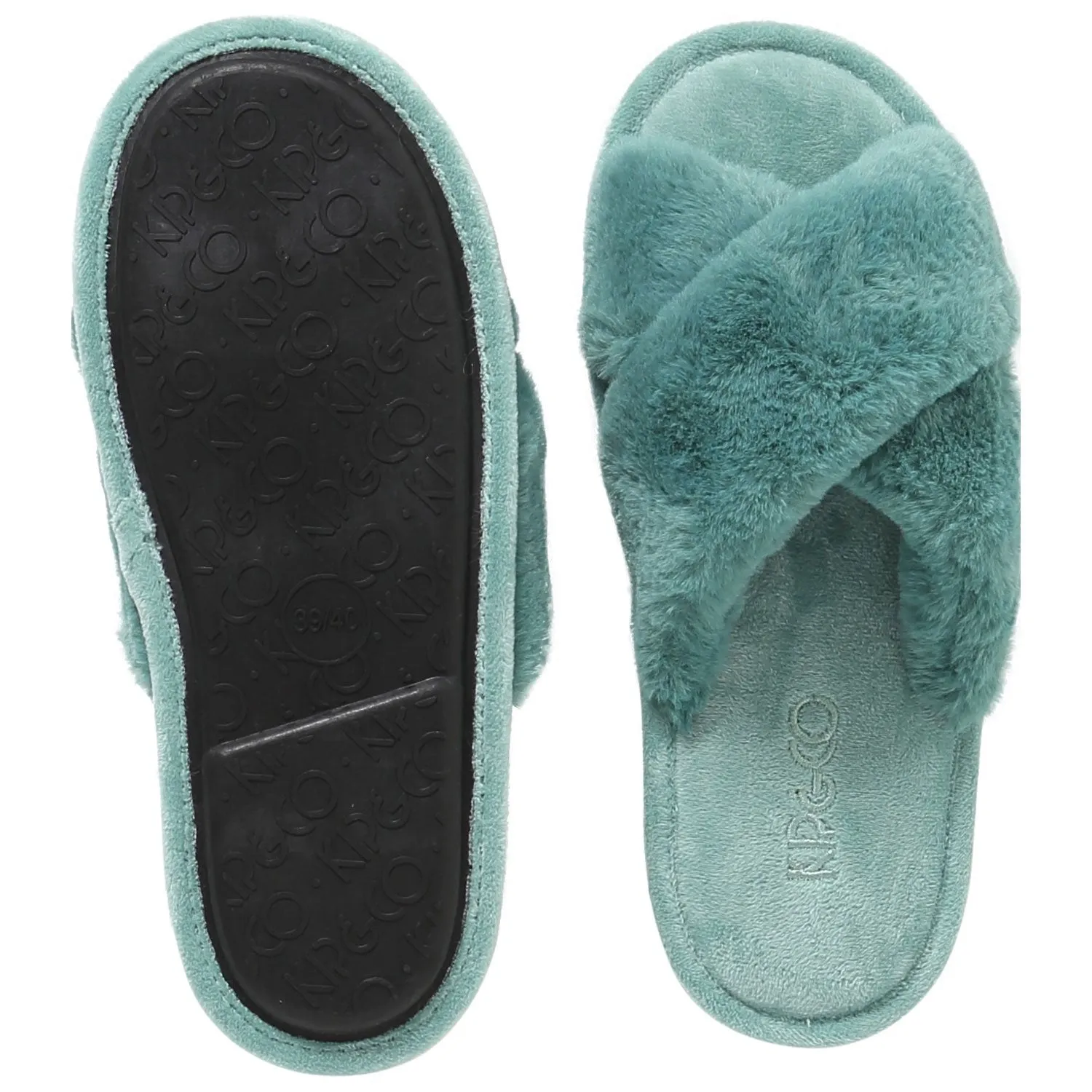 Jade Green Slippers