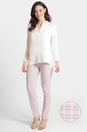 Jasmine Pant - Seaside Check: FINAL SALE