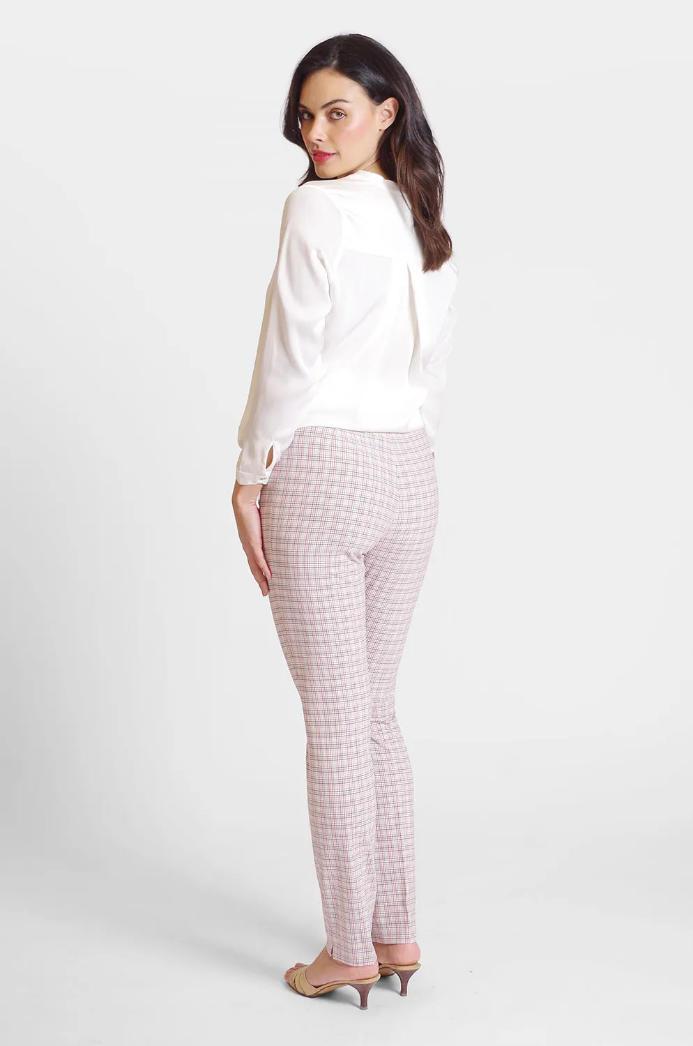 Jasmine Pant - Seaside Check: FINAL SALE