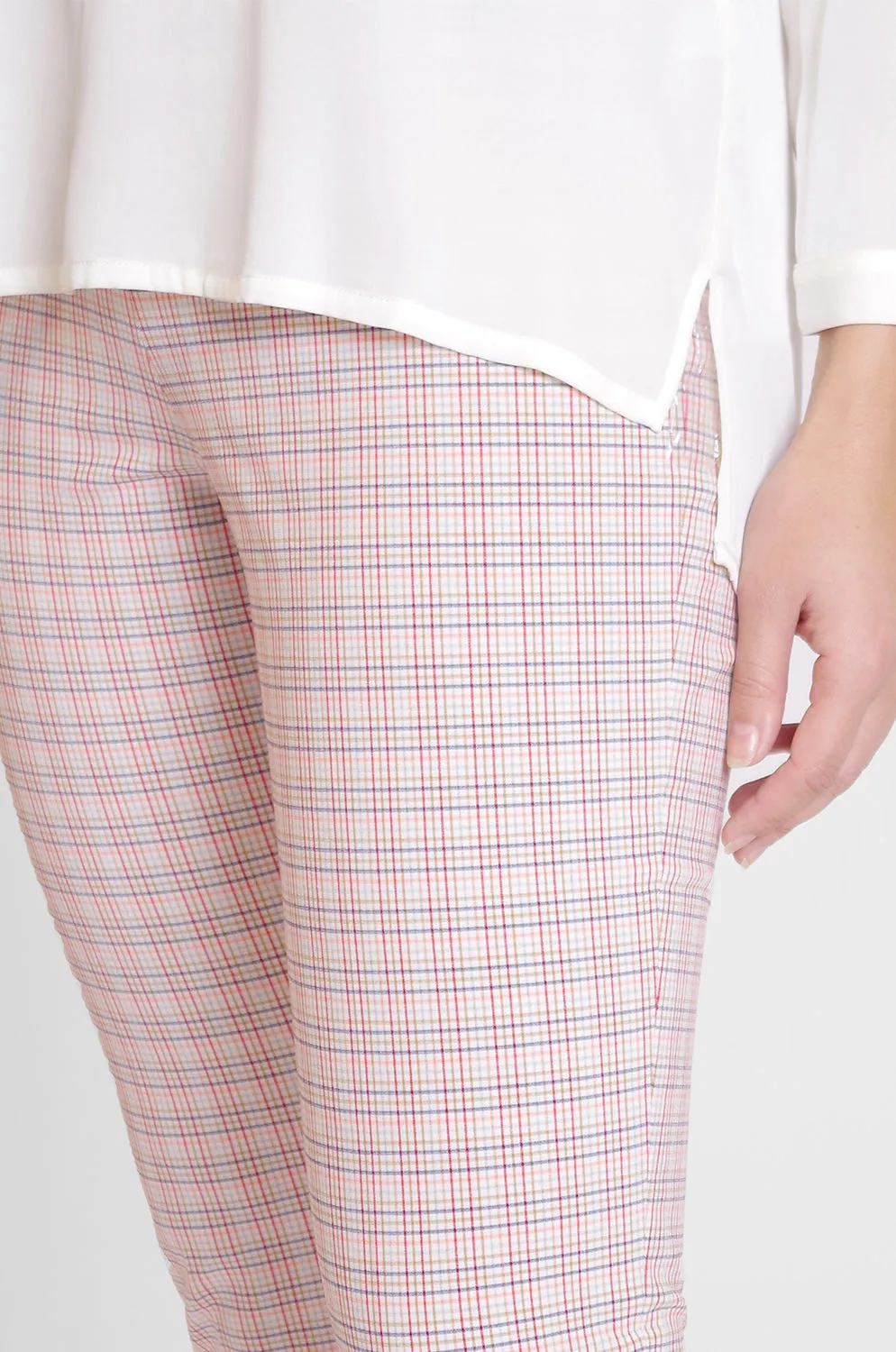 Jasmine Pant - Seaside Check: FINAL SALE