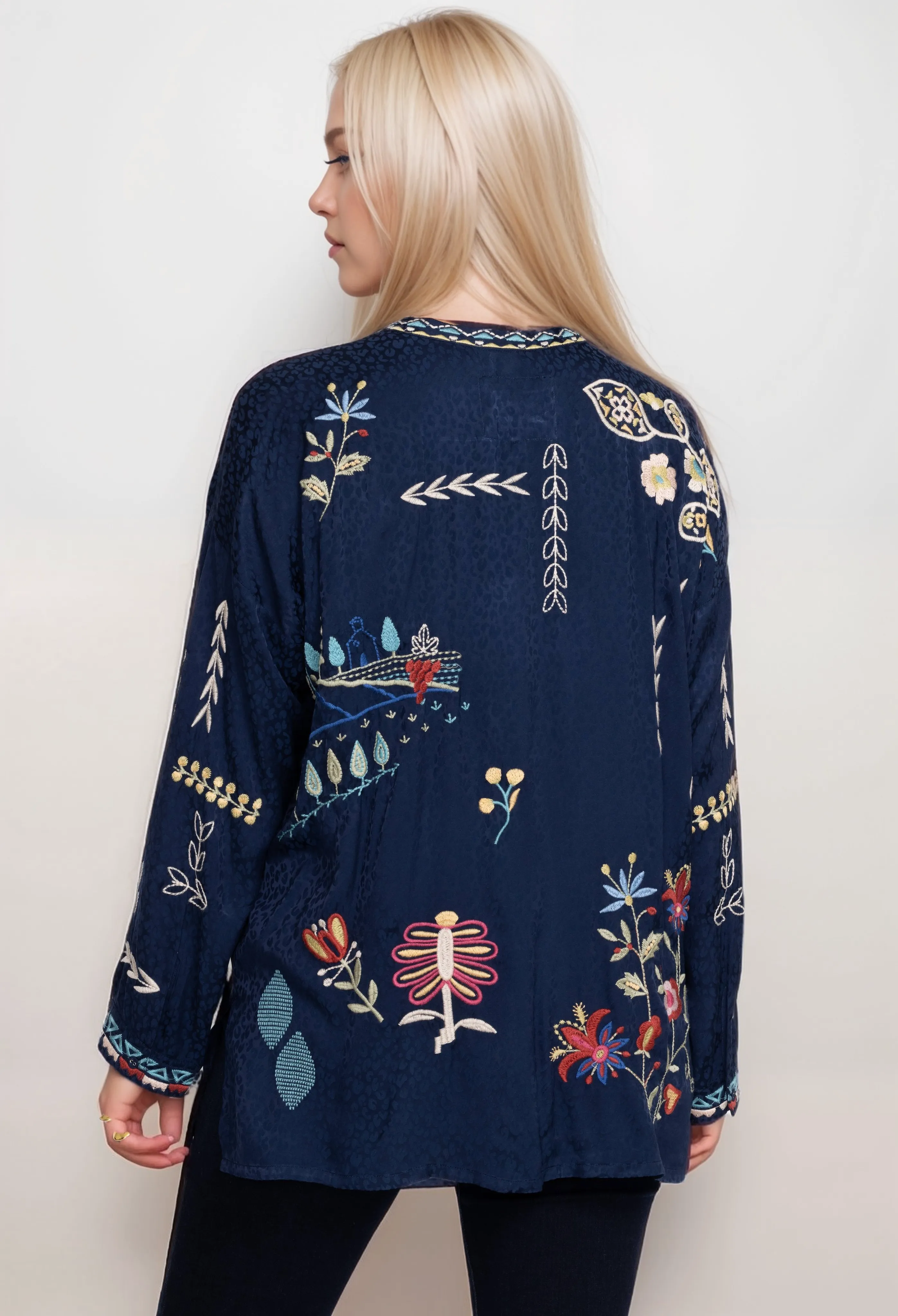 Johnny Was Oanna Blouse B13024B Boho Chic Plus Size