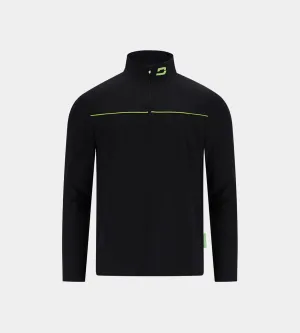KIDS PIQUE MIDLAYER - BLACK