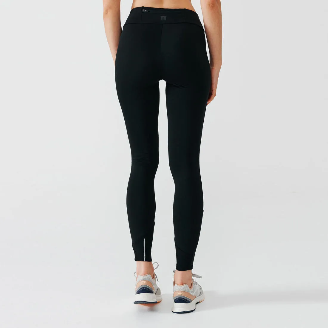 KIPRUN Run 100 Warm Women's warm running leggings - Black