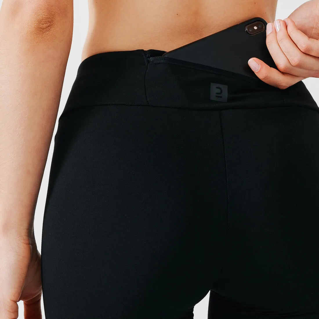 KIPRUN Run 100 Warm Women's warm running leggings - Black