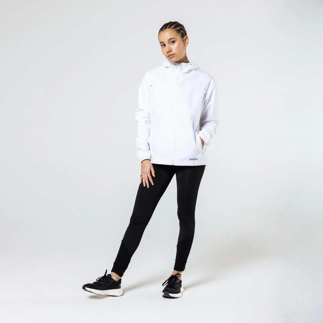KIPRUN Run 100 Warm Women's warm running leggings - Black