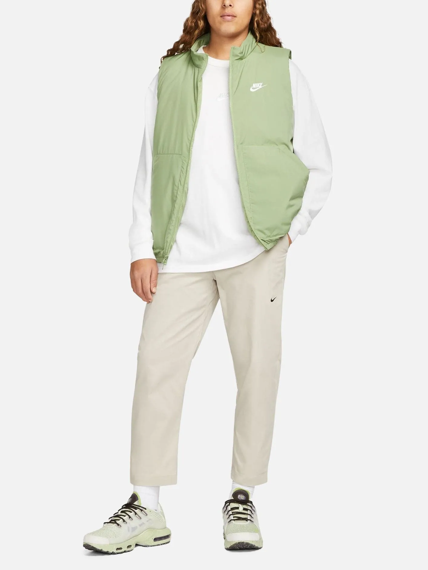 Life Woven Insulated Military Vest - Green