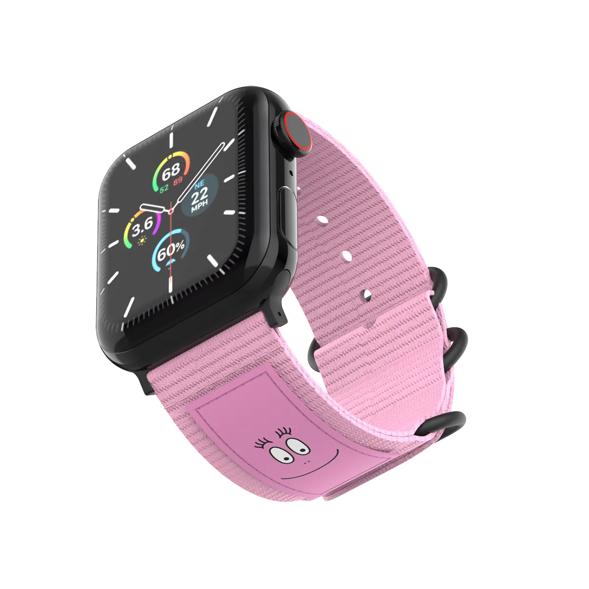 LIMITED EDITION BARBAPAPA BELT - Durable Nato 42/44/45mm Watch Straps Set for Apple Watch Series 1-8 & SE