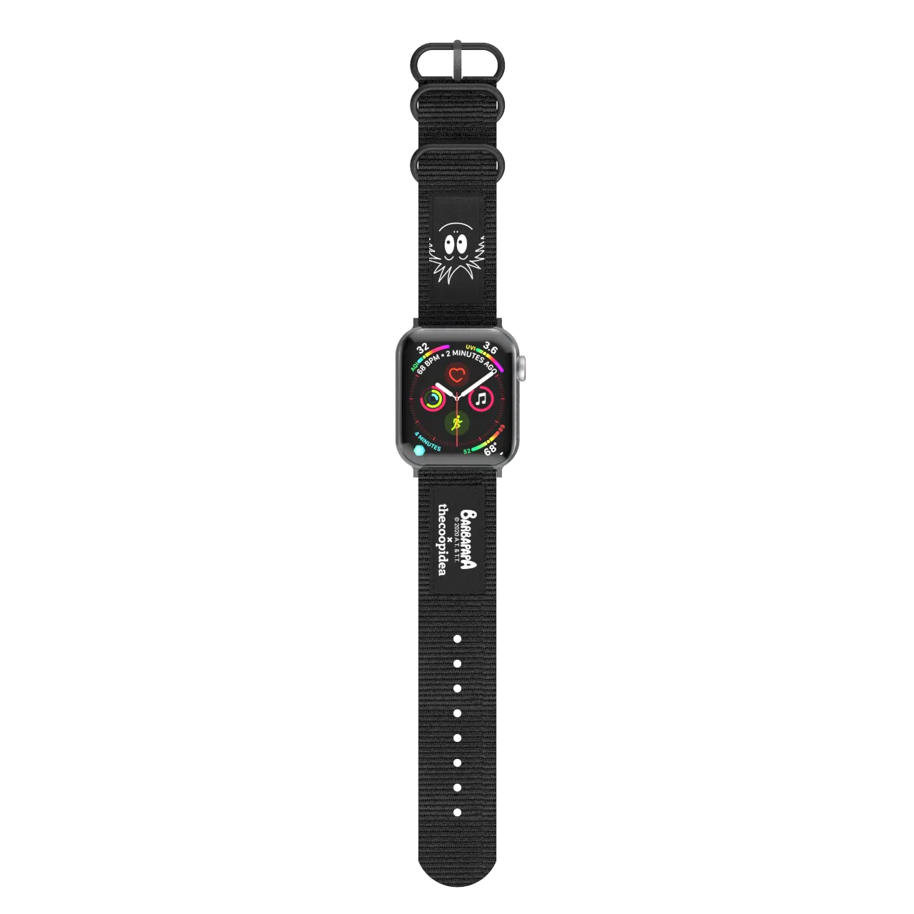 LIMITED EDITION BARBAPAPA BELT - Durable Nato 42/44/45mm Watch Straps Set for Apple Watch Series 1-8 & SE