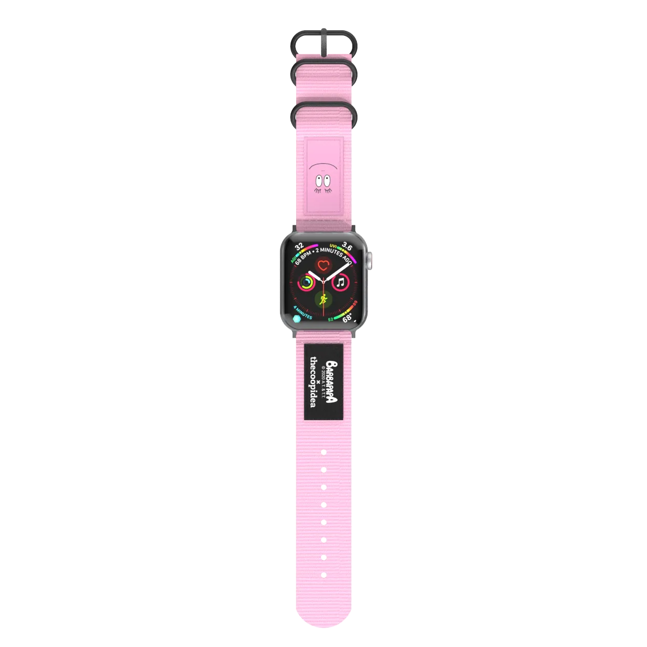 LIMITED EDITION BARBAPAPA BELT - Durable Nato 42/44/45mm Watch Straps Set for Apple Watch Series 1-8 & SE