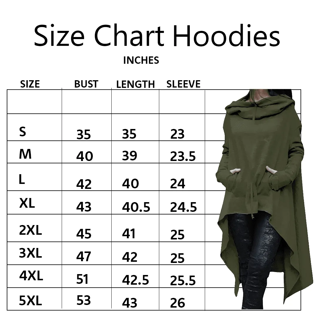 Long Hoodie Solid Green