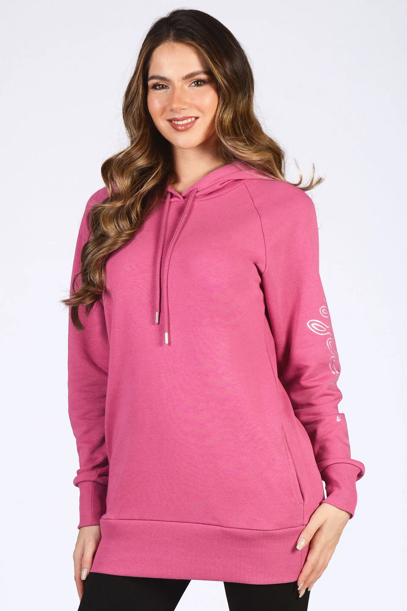 Longline Logo Hoodie