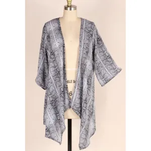 Loose fit snake woven cardigan