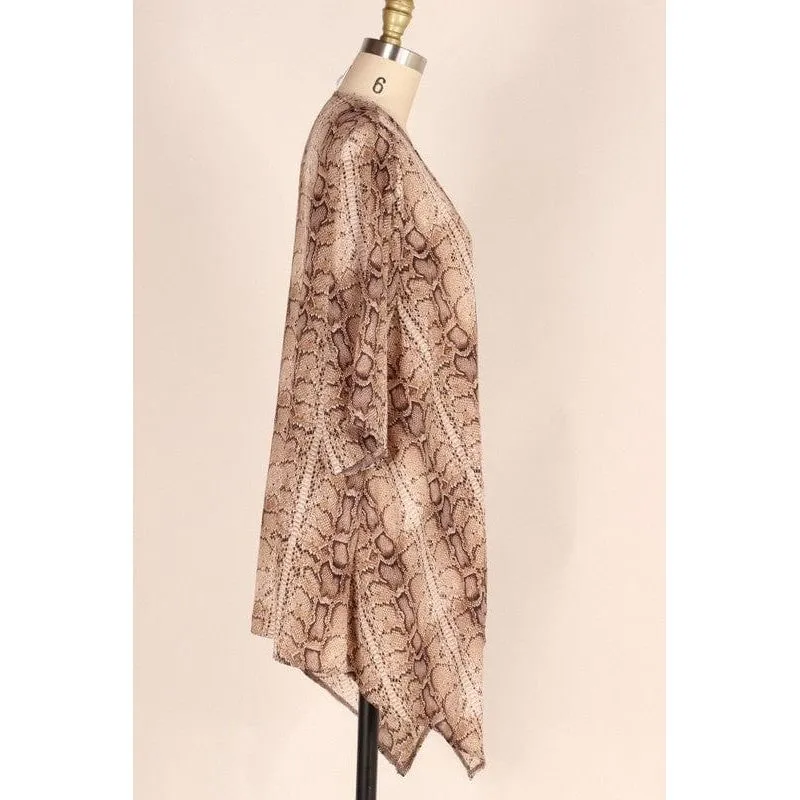 Loose fit snake woven cardigan
