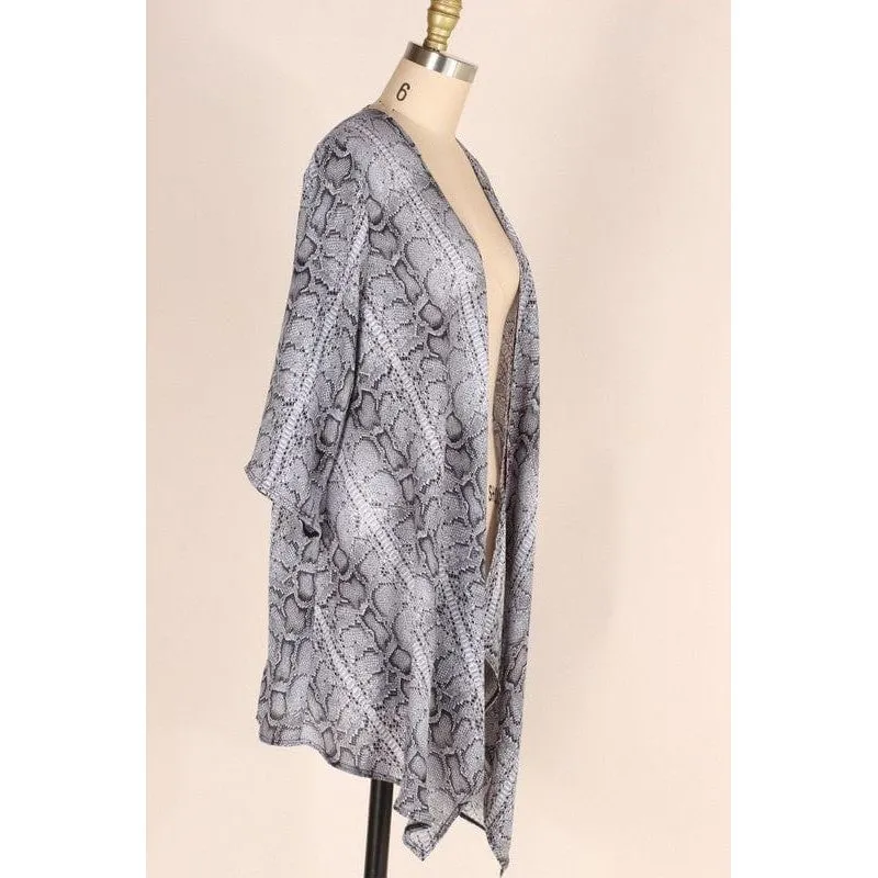 Loose fit snake woven cardigan