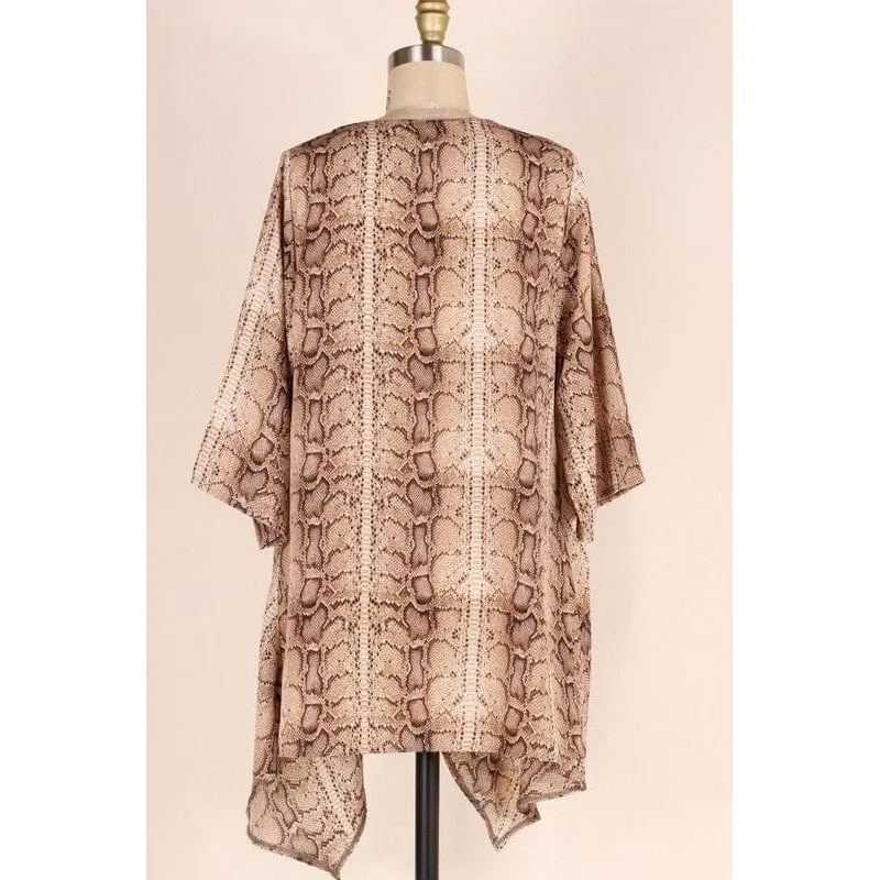 Loose fit snake woven cardigan