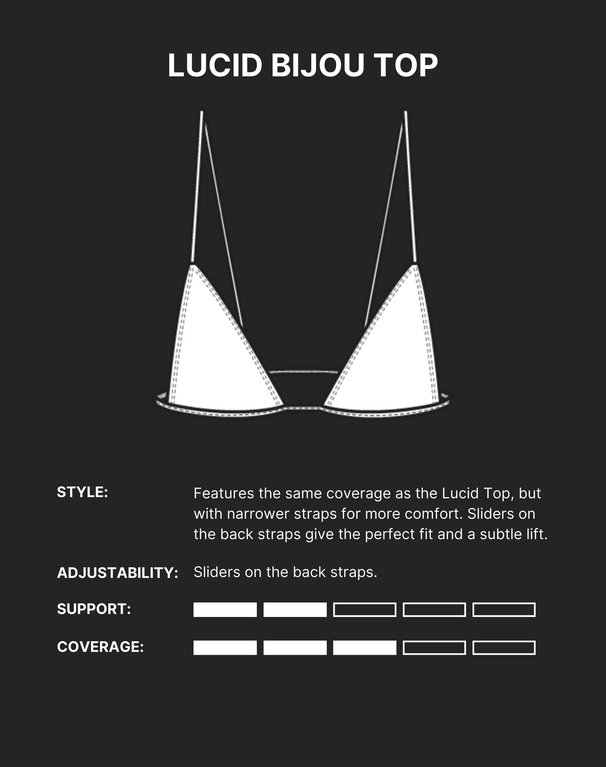 LUCID BIJOU BIKINI TOP - Colada Yellow