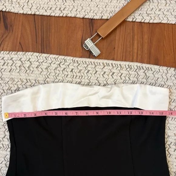 Lulus Elevated Element Color Block Strapless Maxi Dress Size Medium Old Money