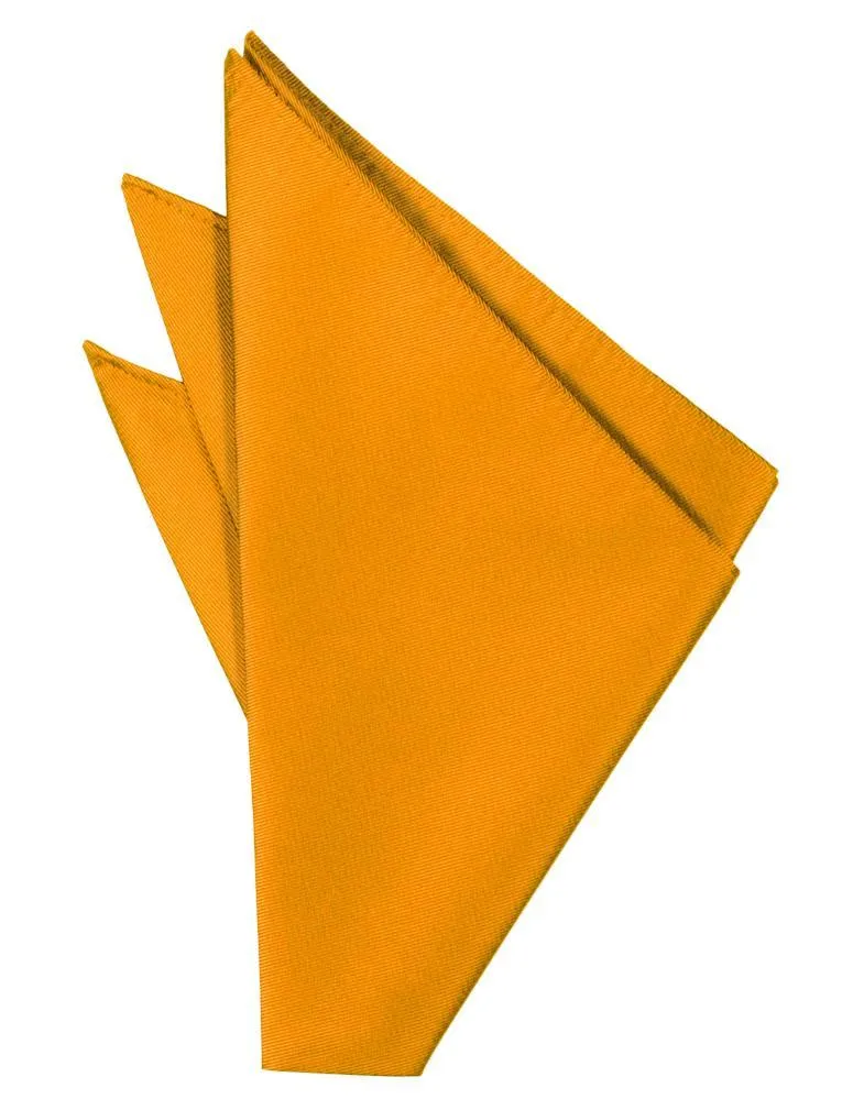 Mandarin Solid Twill Pocket Square