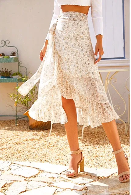 Margarita Ruffle Wrap Skirt