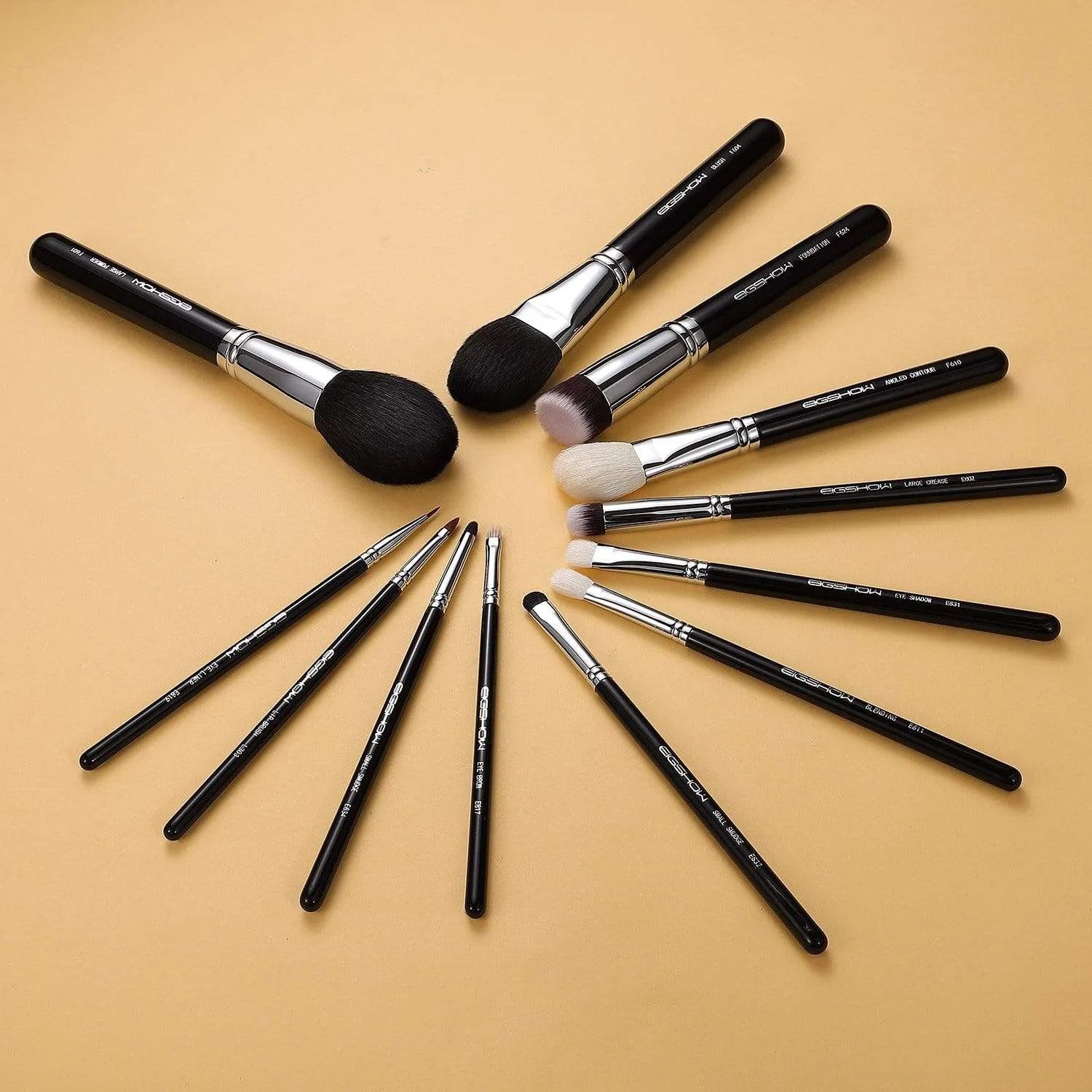 MASTER SERIES - 12 PCS CLASSIC BRUSH KIT - BRIGHT SILVER