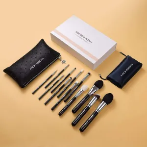 MASTER SERIES - 12 PCS CLASSIC BRUSH KIT - BRIGHT SILVER