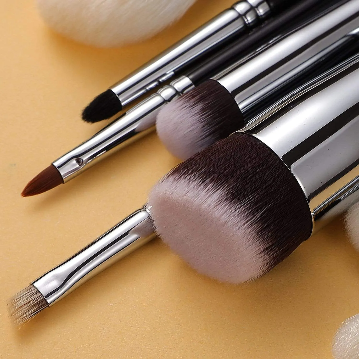 MASTER SERIES - 12 PCS CLASSIC BRUSH KIT - BRIGHT SILVER