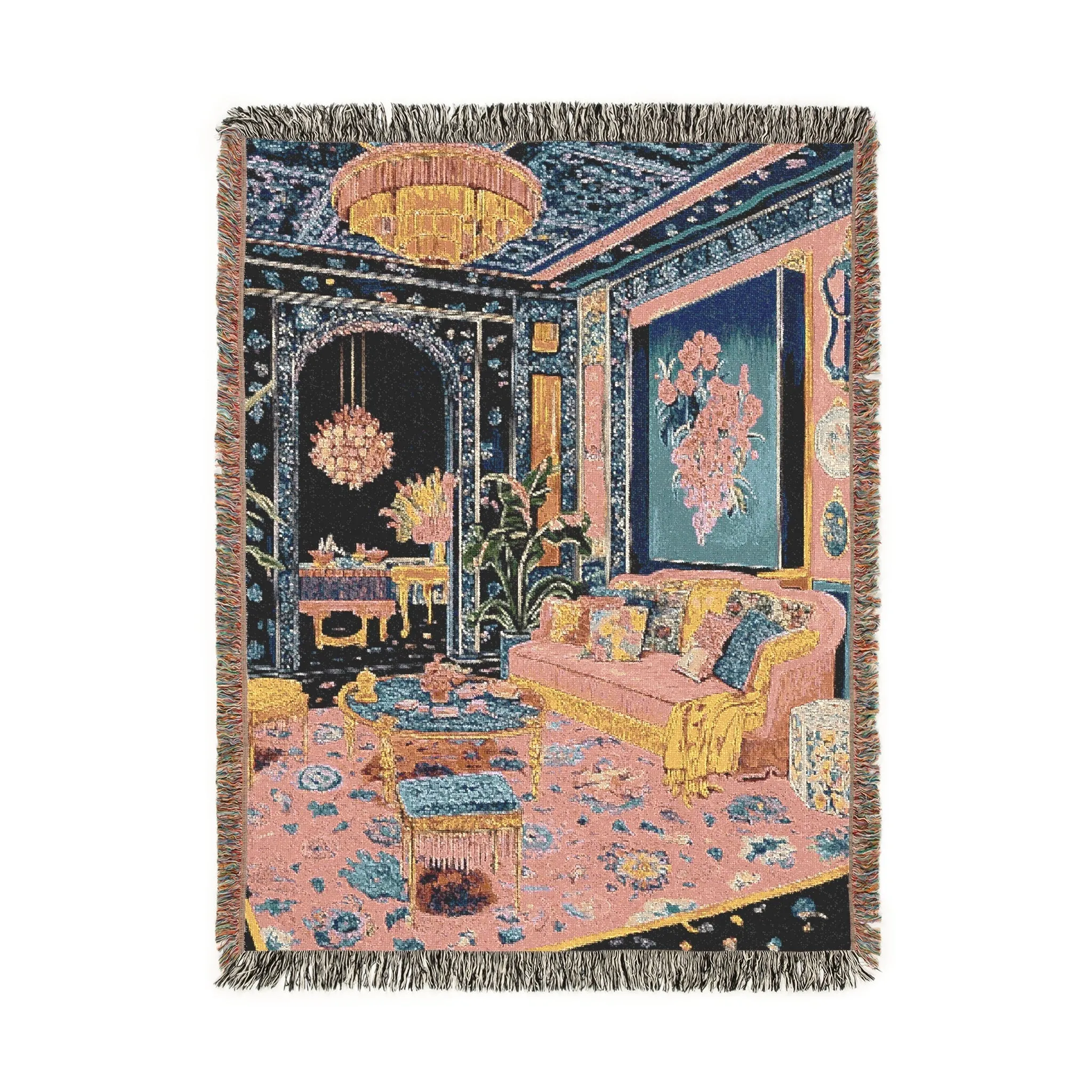 Maximalist Dreamscape Woven Blanket