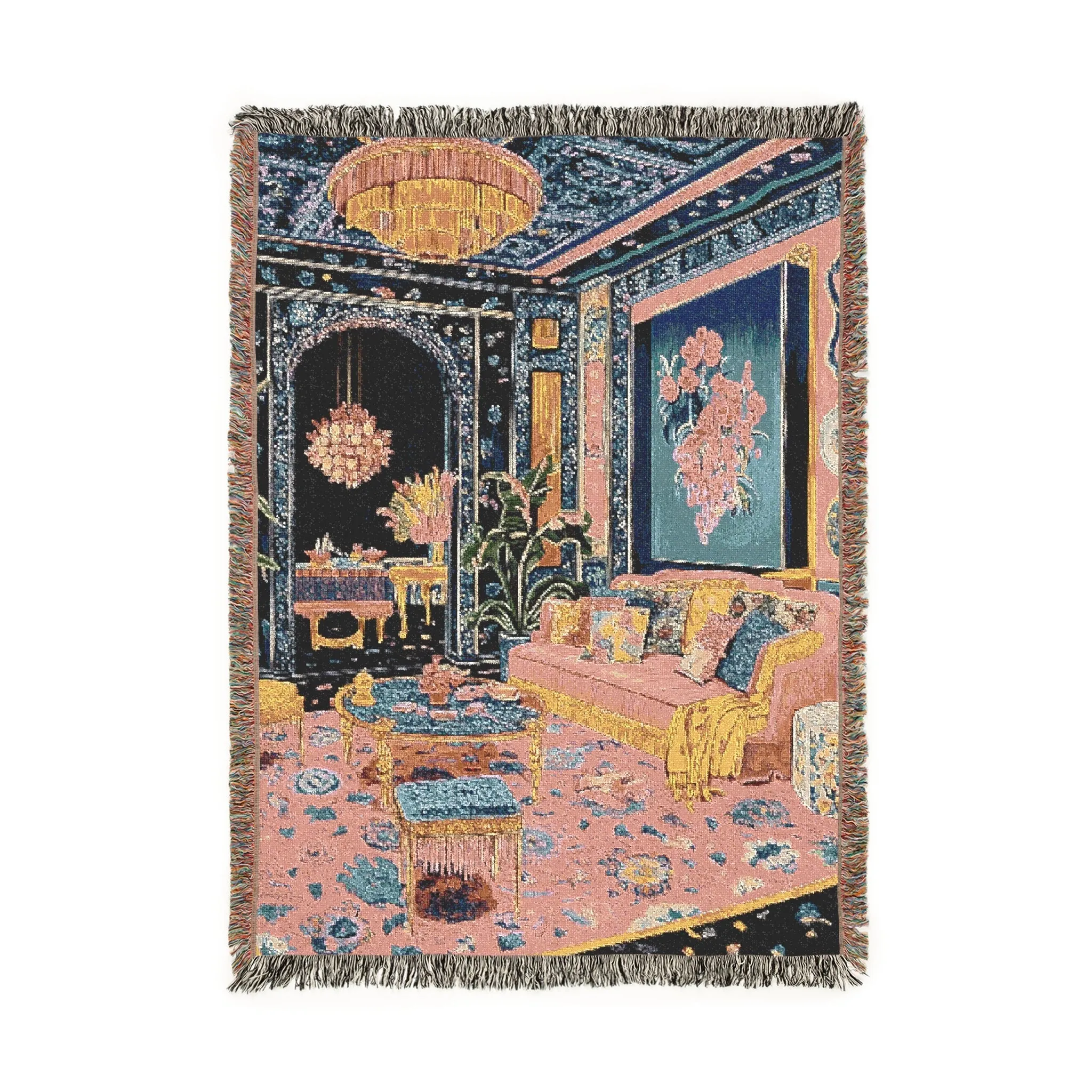 Maximalist Dreamscape Woven Blanket