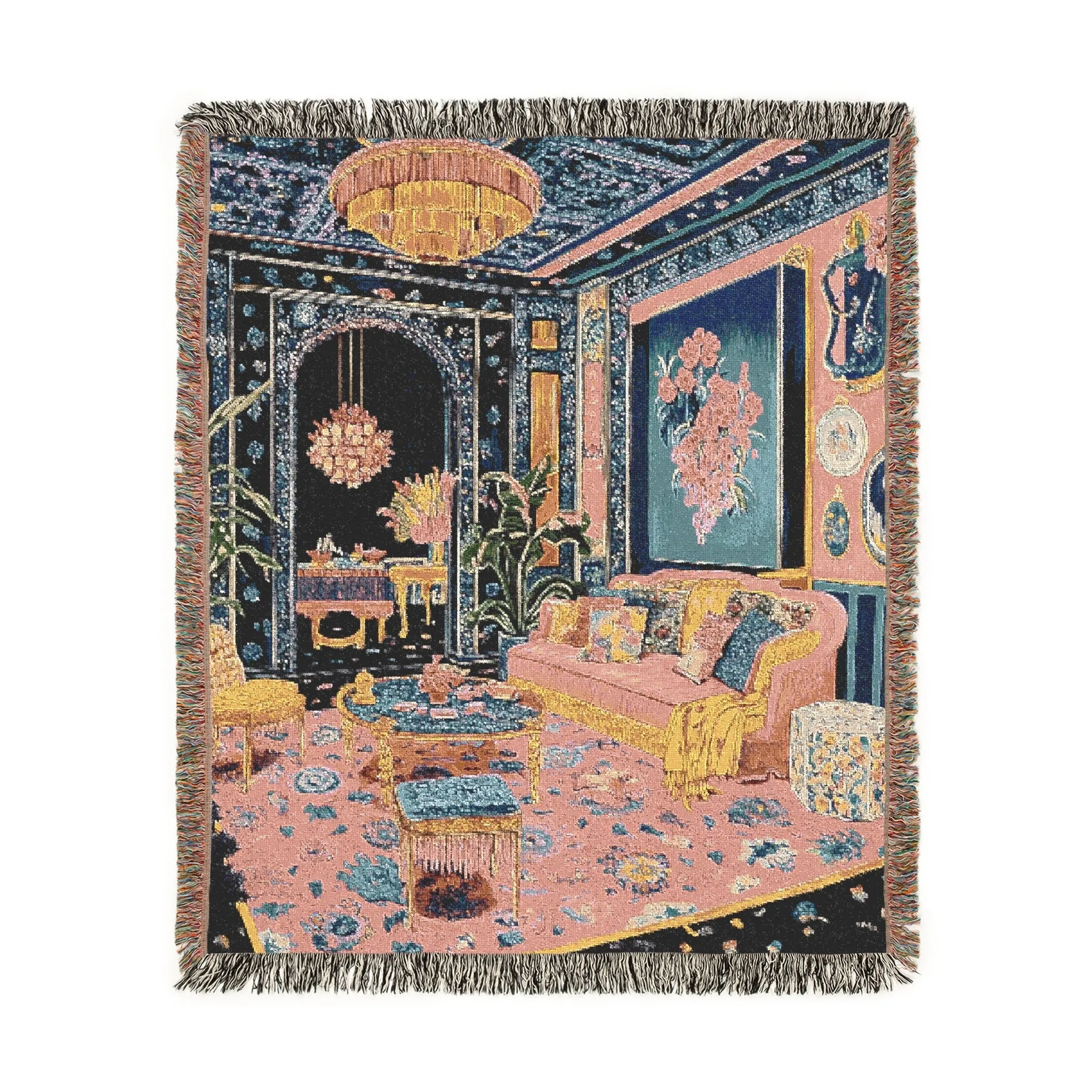 Maximalist Dreamscape Woven Blanket