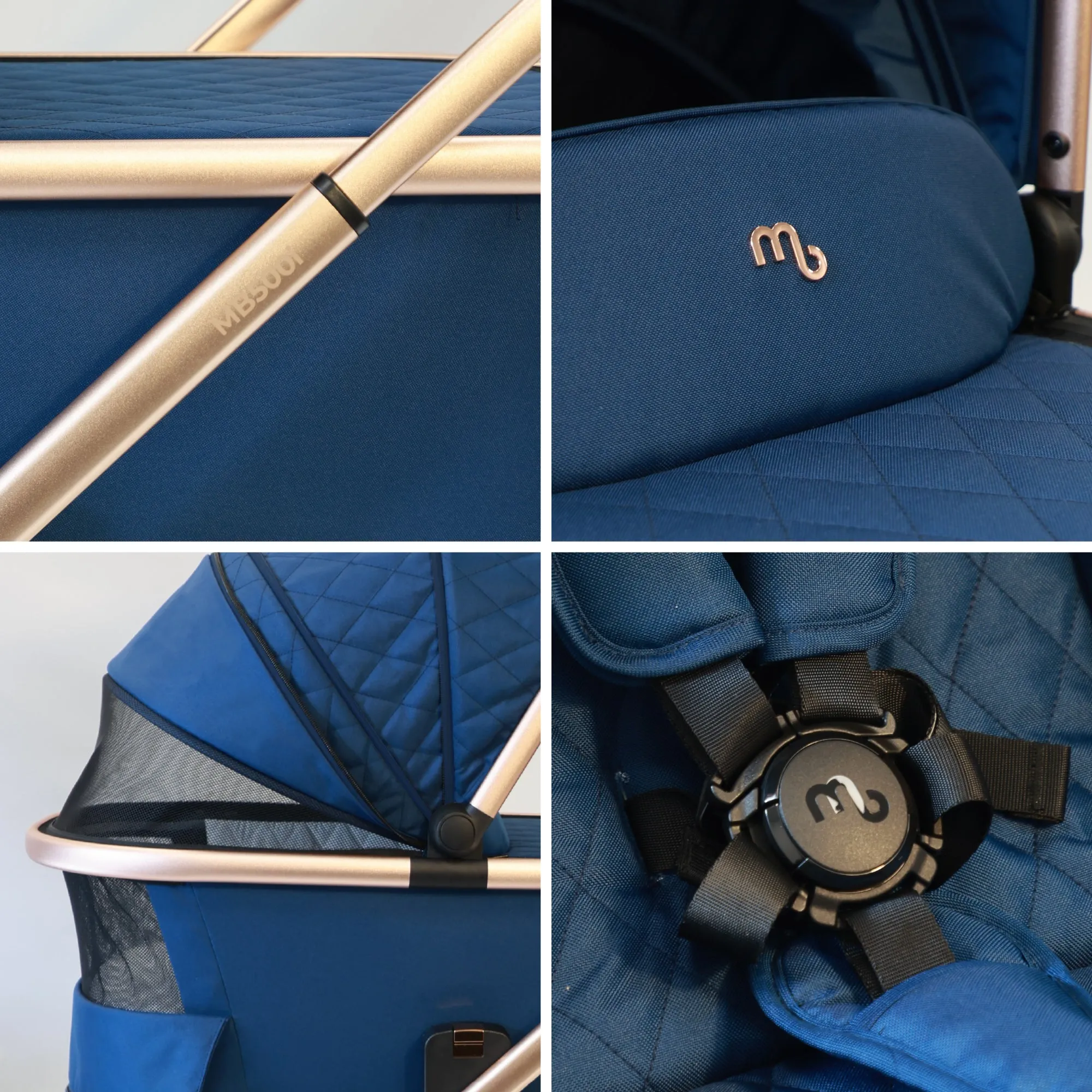 MB500 2-in-1 Pushchair & Carrycot - Opal Blue