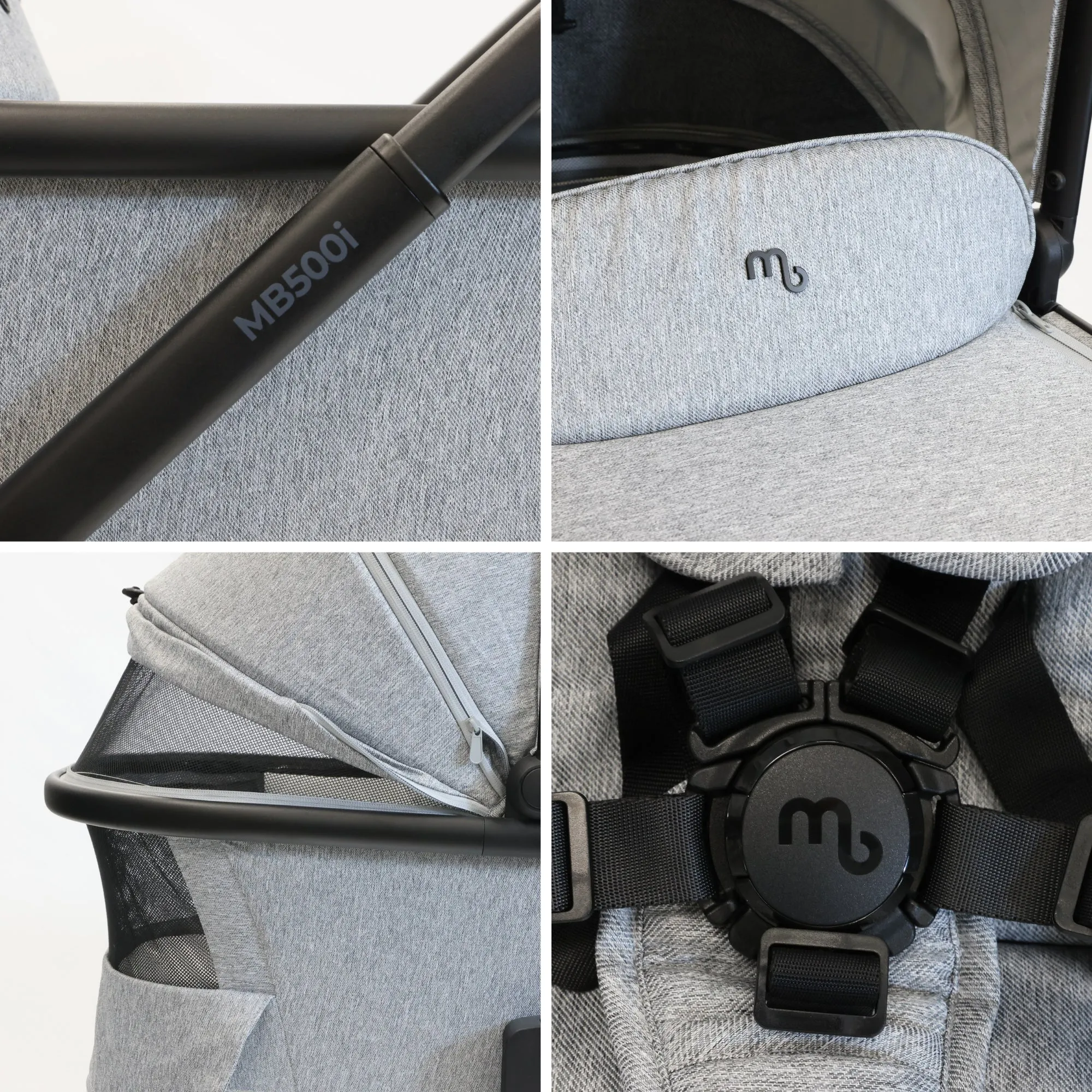 MB500 3-in-1 Travel System with Base - Moon Grey
