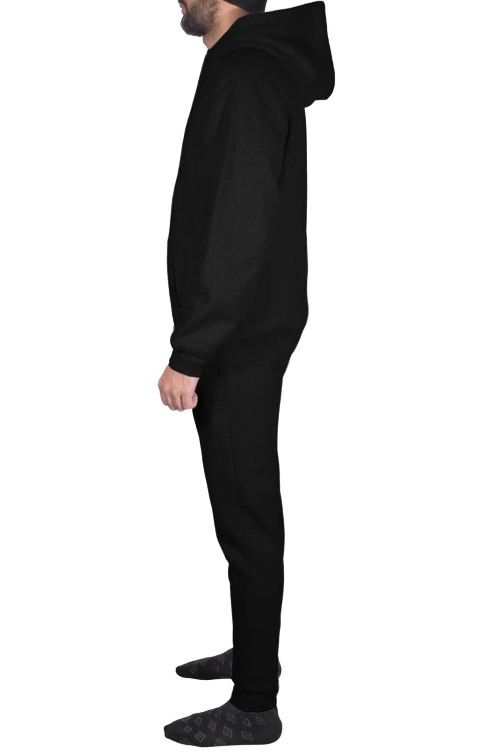 Mens Athletic Pullover Hooded Tracksuit