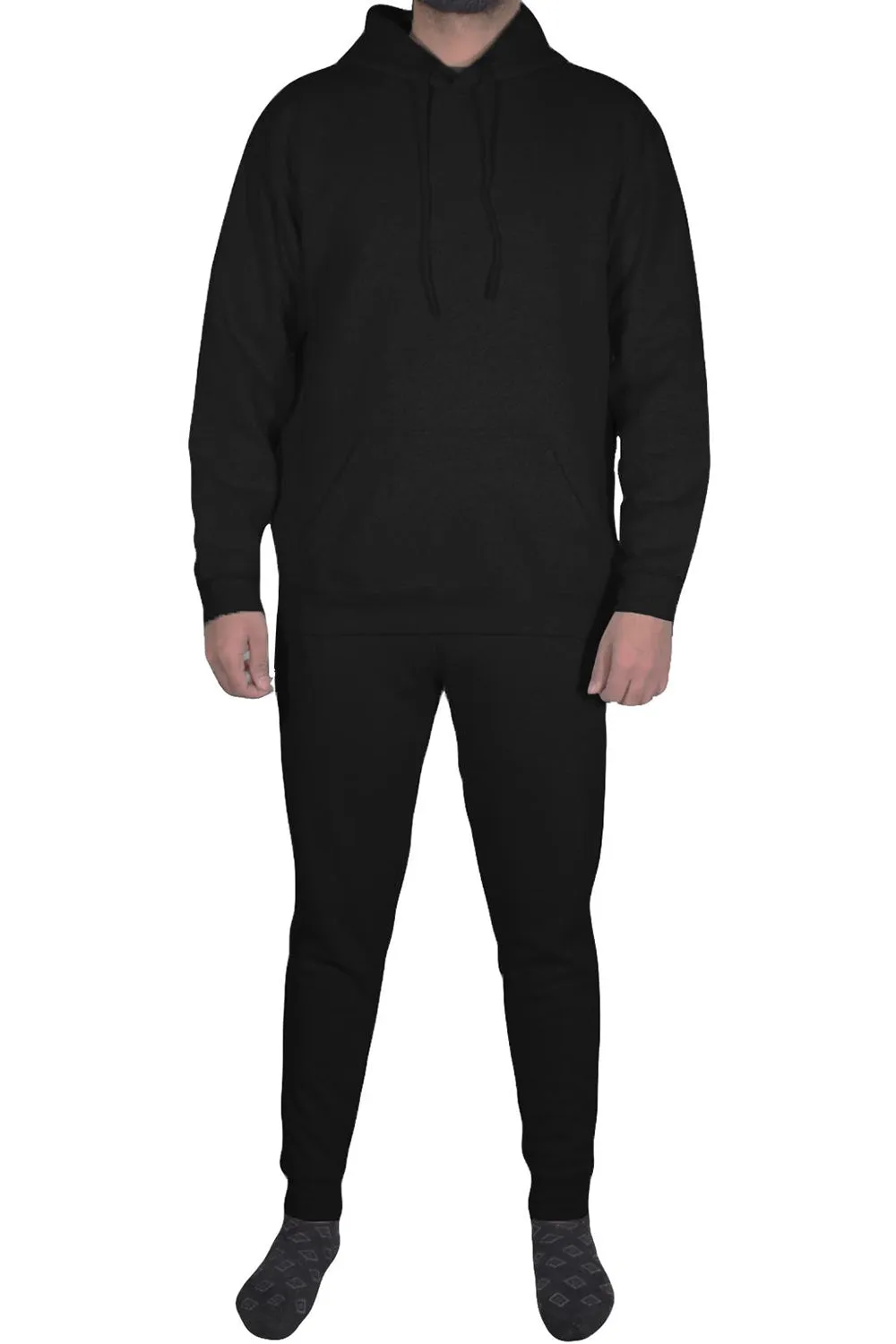 Mens Athletic Pullover Hooded Tracksuit