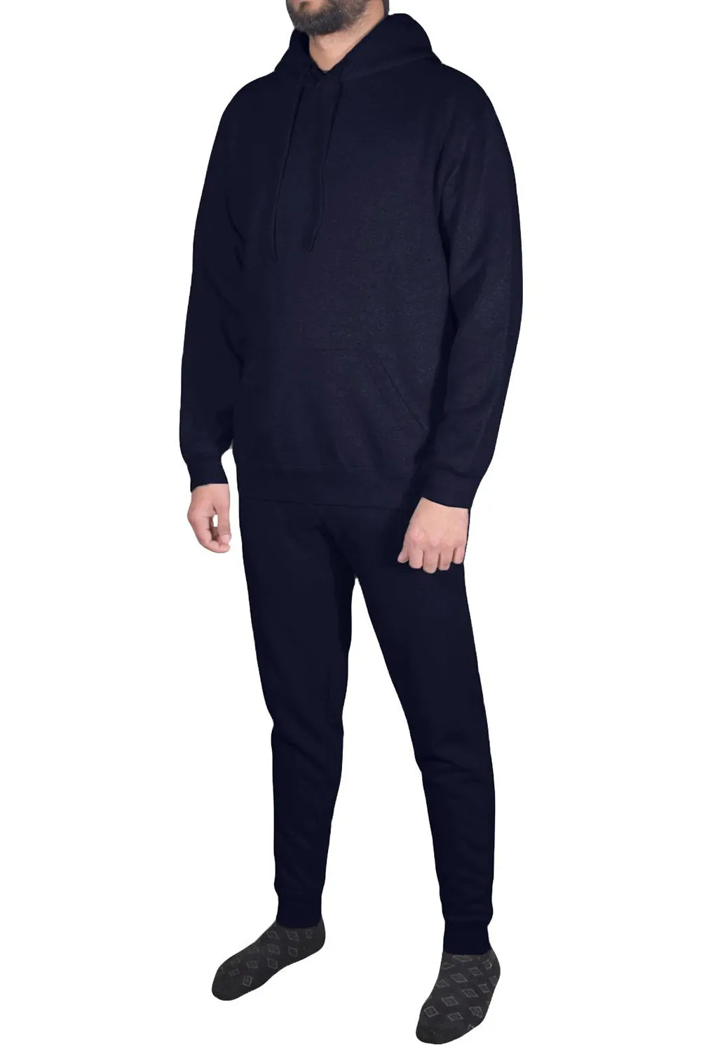 Mens Athletic Pullover Hooded Tracksuit