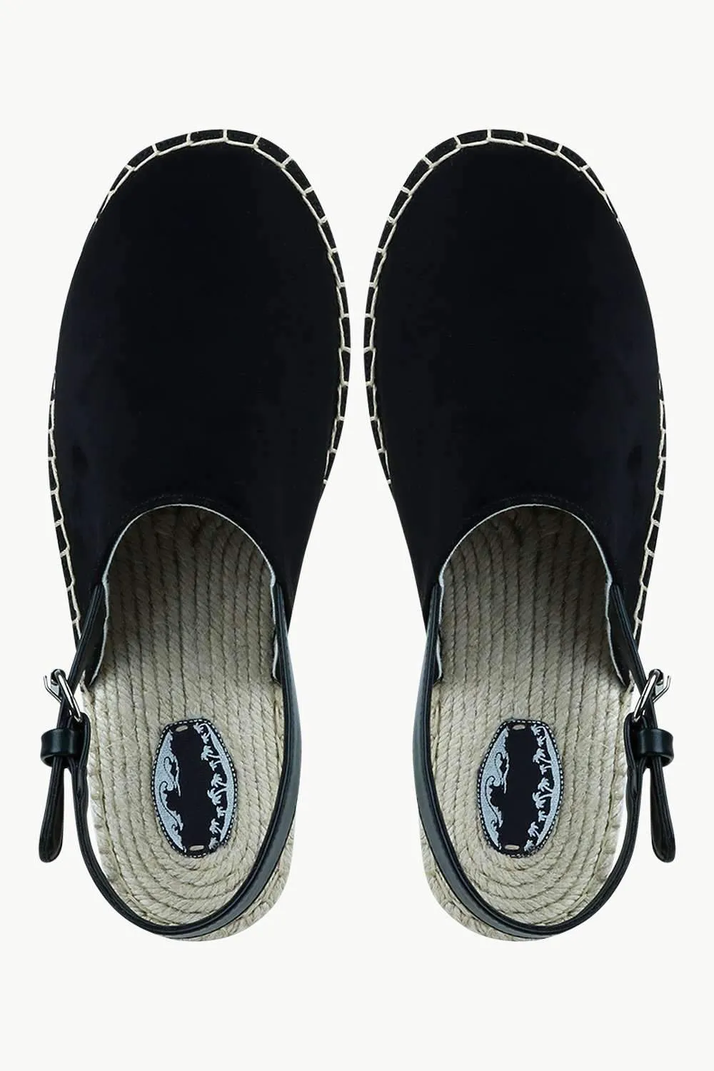 Men's Black Faux Suede Strap Sandals