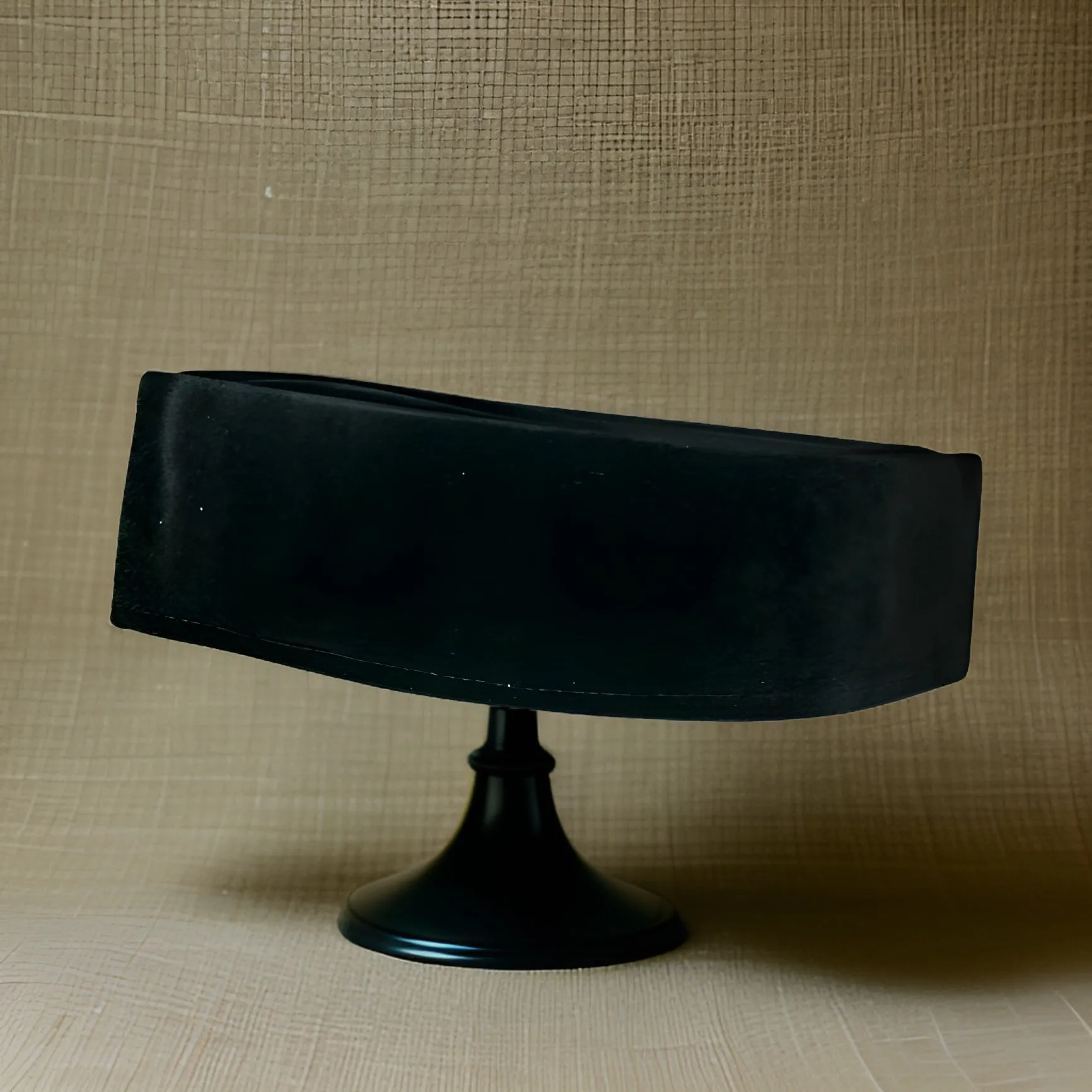 Men's Black Velvet Boat Kufi Hat