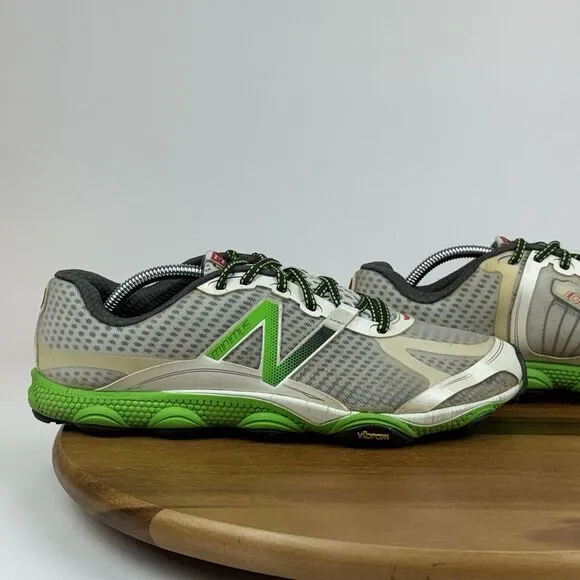 Mens New Balance M10 Minimus White Green Athletic Running Sneakers Shoes Size 11