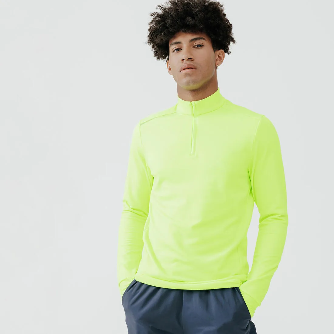 Men's warm long-sleeved high-visibility T-shirt -  Warm Day Visibility