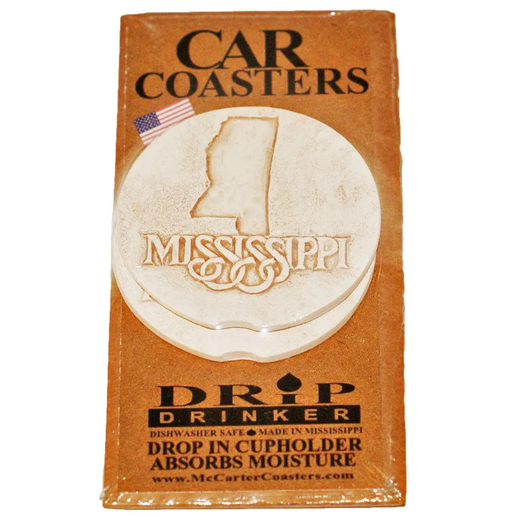 Mississippi Design Car Coaster