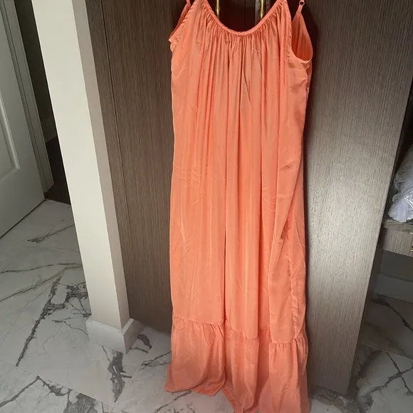 New ASOS DESIGN Coral Floaty Maxi Dress