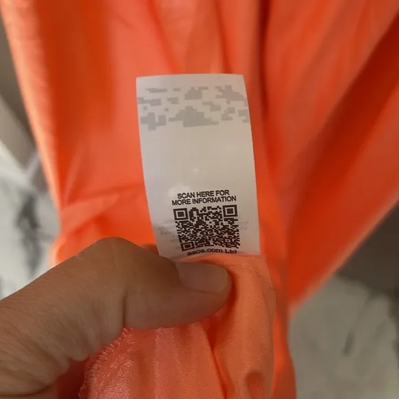 New ASOS DESIGN Coral Floaty Maxi Dress
