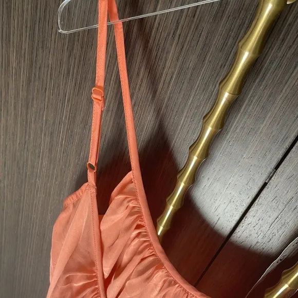 New ASOS DESIGN Coral Floaty Maxi Dress
