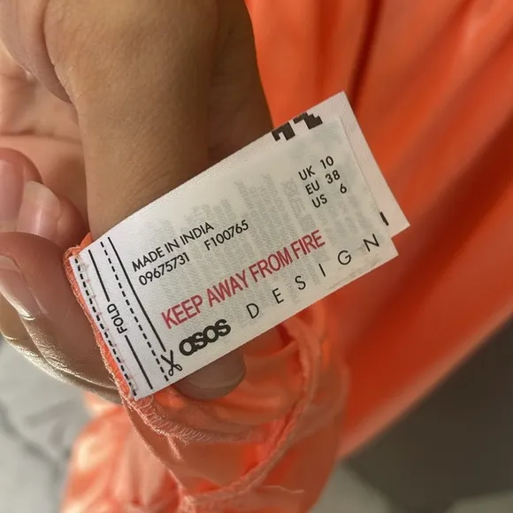 New ASOS DESIGN Coral Floaty Maxi Dress