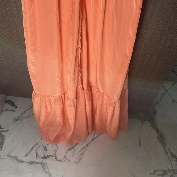 New ASOS DESIGN Coral Floaty Maxi Dress