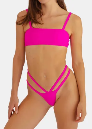 NUE BANDEAU BIKINI TOP - Grenada Hot Pink