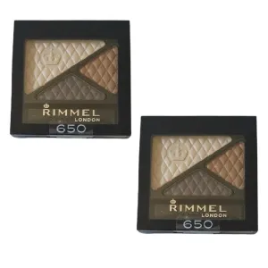 Pack of 2 Rimmel London Glam Eyes Trio Eyeshadow, Summer Chic # 650