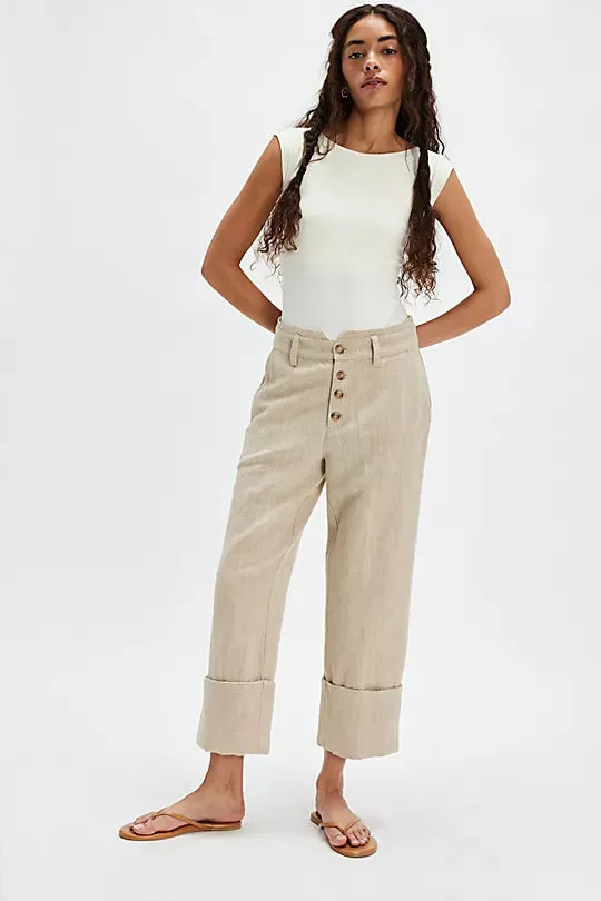 Parkway Cuffed Trouser Linen