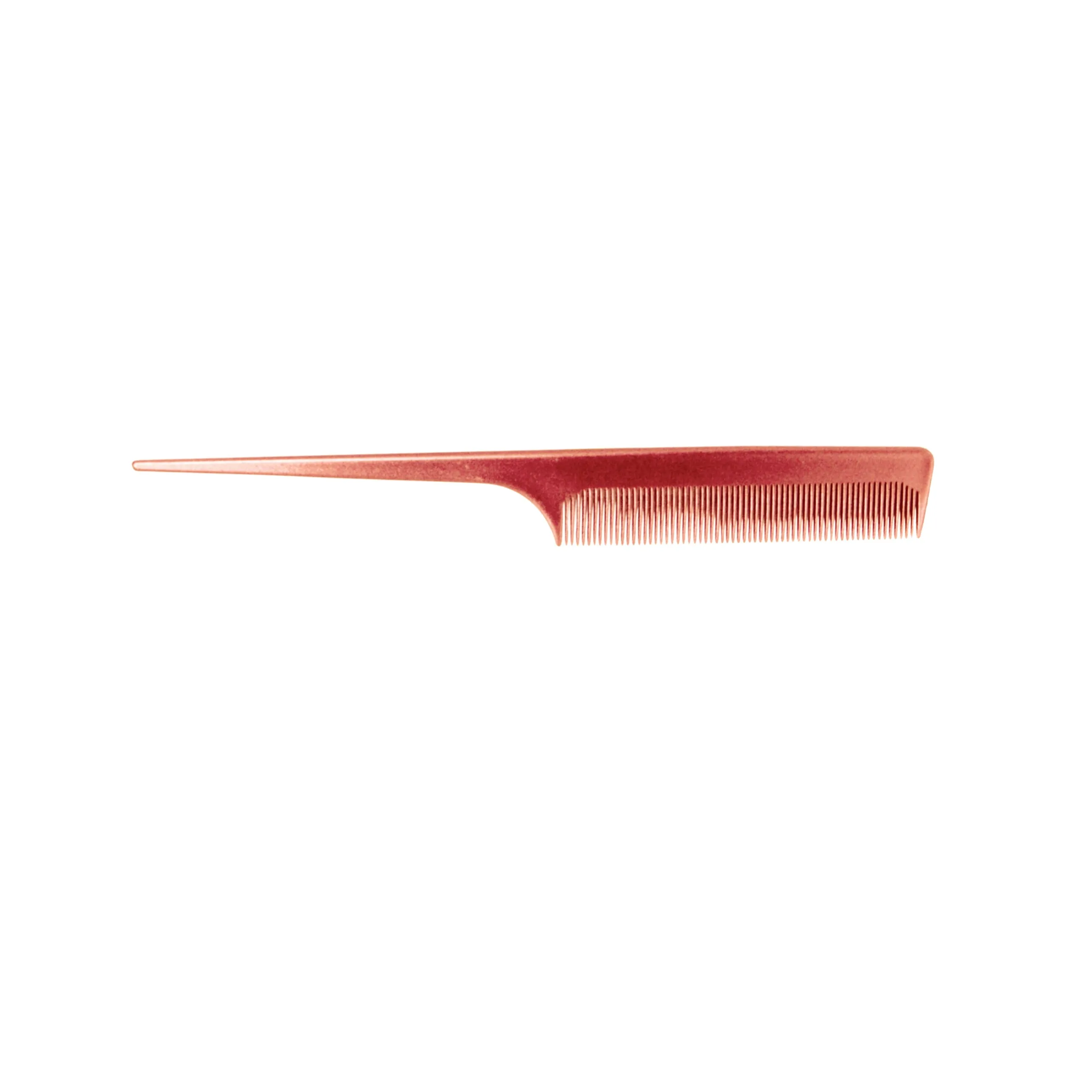 Pegasus MICOLOR 101, 8in Hard Rubber Fine Tooth Rat Tail Comb, Handmade, Seamless, Smooth Edges, Anti Static, Heat and Chemically Resistant, Great for Parting, Coloring Hair | Peines de goma dura - Copper